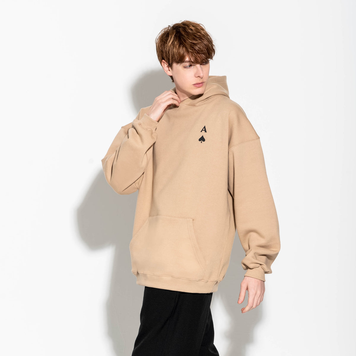 レア BECK ベック ベージュ系 メンズ WATARU KOMACHI 古着 フーディー“Ace's Back”ベージュ – World Wide Yokosawa