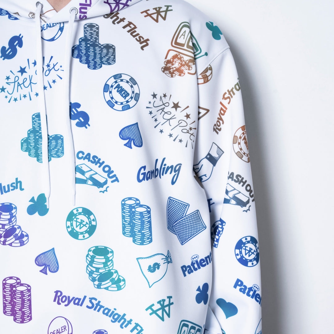 世界のヨコサワ　フーディー “CASINO COLLECTION” ホワイトXL CASINO COLLECTION_white – World Wide Yokosawa