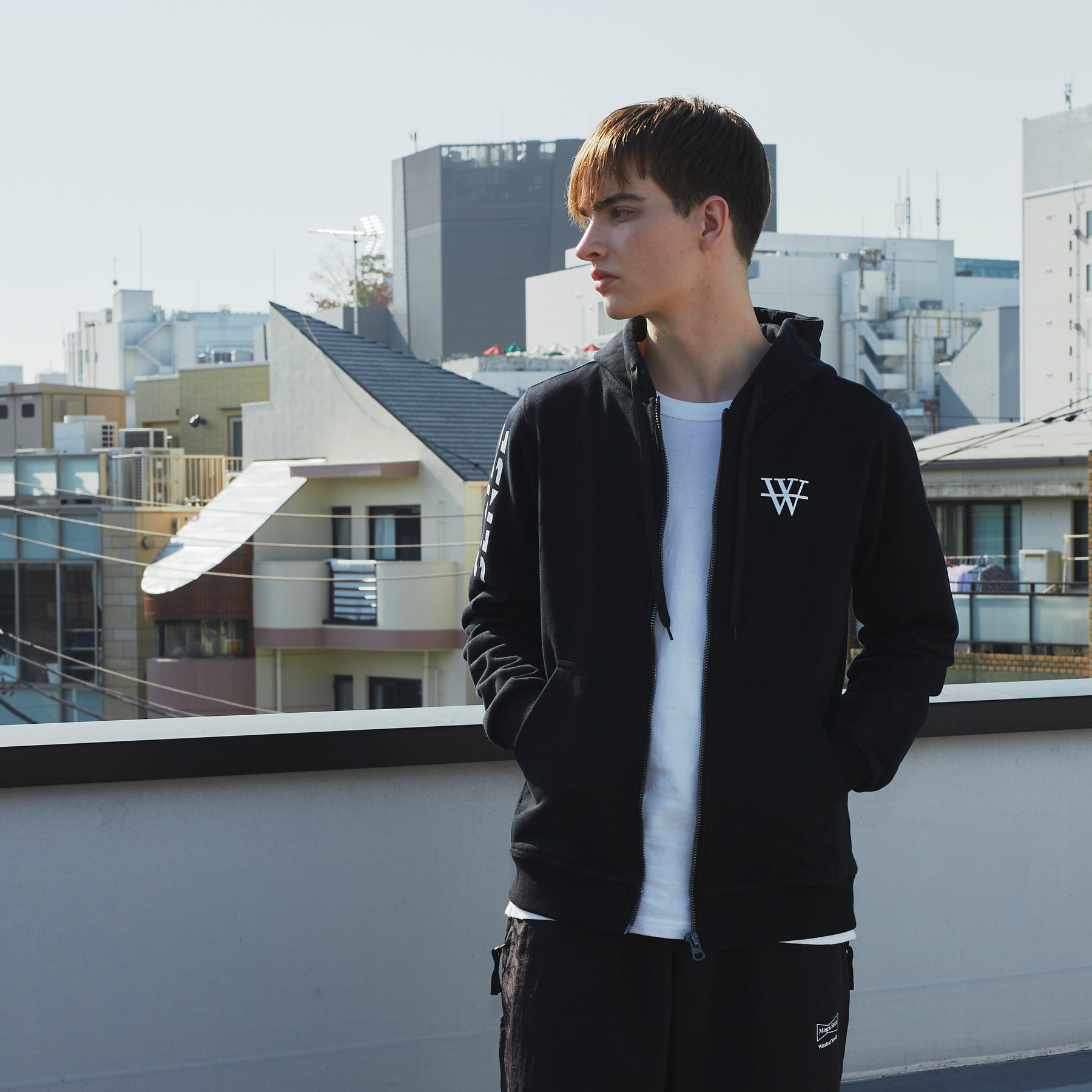 MAKE SENSE”Zip Up BLACK – World Wide Yokosawa