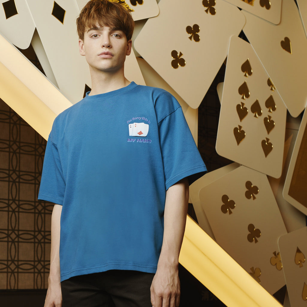 【関税込み】Miaou ブルー Frankie Tシャツ Miaou Frankie Tee in Tattoo Black | REVOLVE